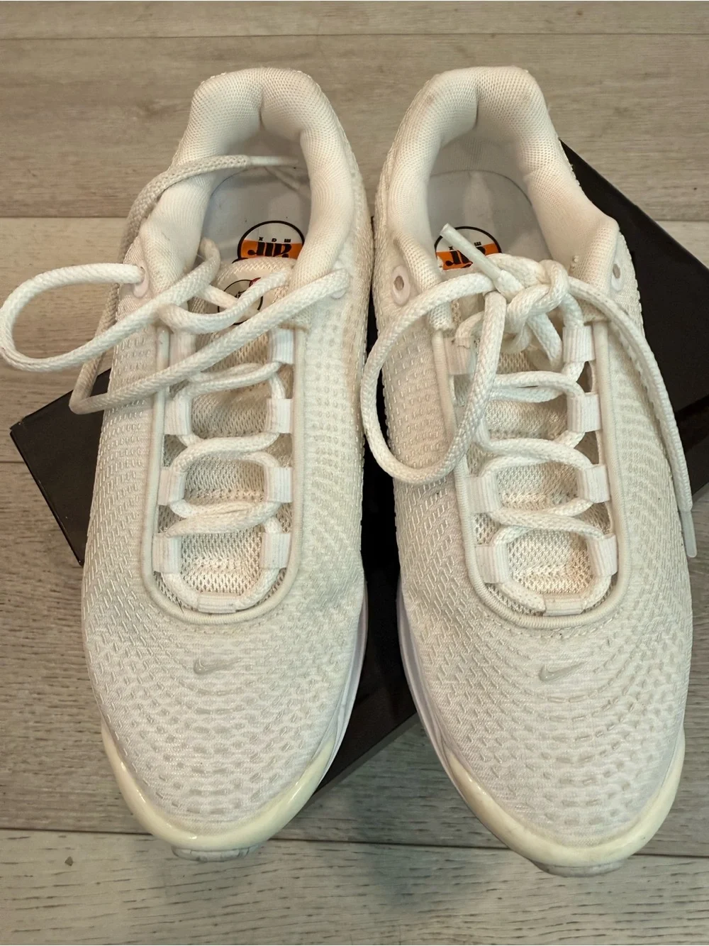 Nike Women's Mesh Running Sneakers in Cream/White